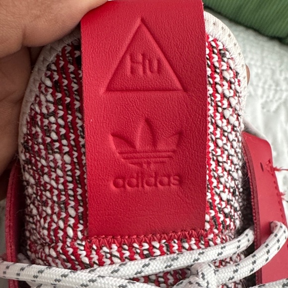 ADIDAS x Pharrell Williams HU V2 red white and gray size 11.5 - Picture 13 of 15